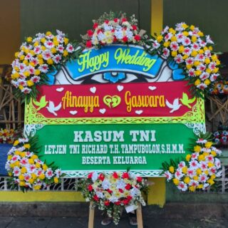 Karangan Bunga Happy Wedding